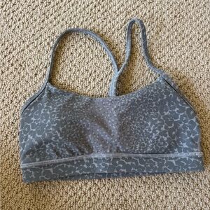 Lululemon Athletica Gray Patterned Sports Bra